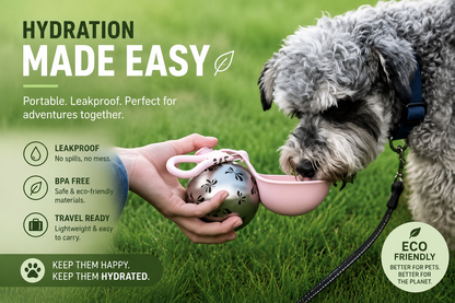 Portable Stainless Steel Pet Water Bottle & Travel Bowl 🐾💧