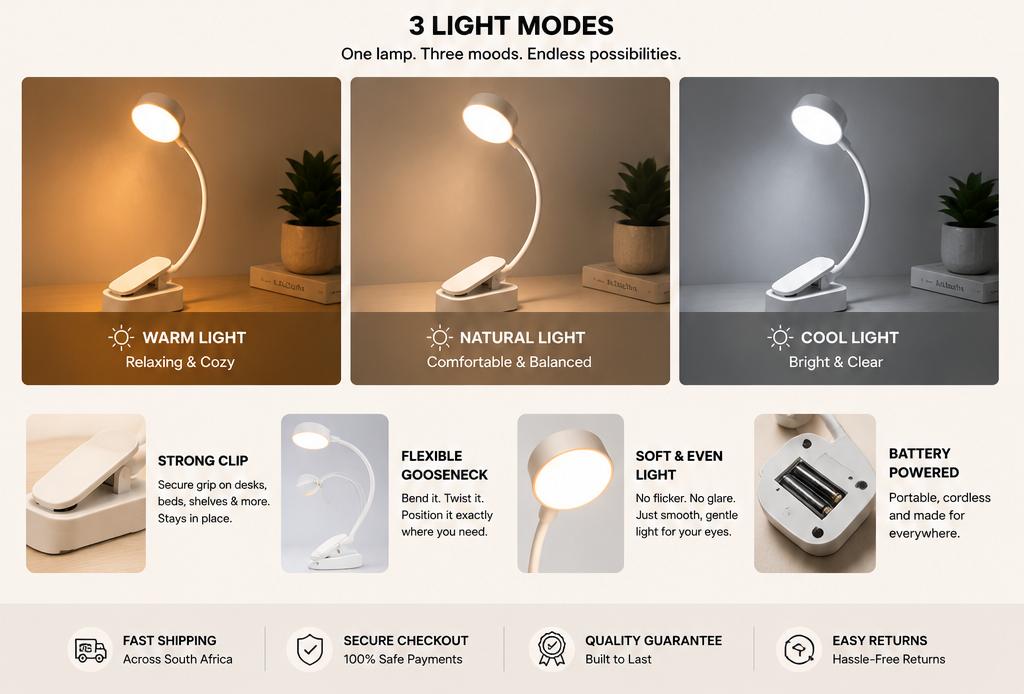 2-in-1 LED Bookmark Reading Light